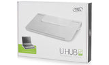 Deepcool U Hub 15.6" Notebook Cooler Aluminium Panel 1x USB 3.0 Input 4x USB