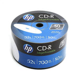 Burn CD-R 52X 700mb full hub white inkjet Printable CD -R Blank media Discs