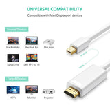 Quality Mini Display Port DP to HDMI 1.8m Cable Thunderbolt iMac Macbook Pro