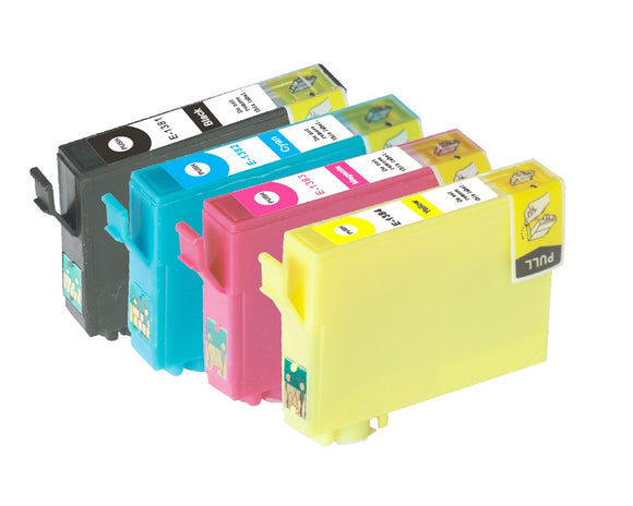 12 T138 T1381-4 GENERIC Ink Cartridge for Epson WorkForce 845 WF-3520 NONOEM