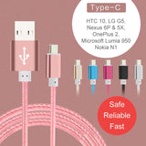 USB to Type C Data Cable Fast Charge For Samsung S21 S20 Ultra S10 5G S9 S22 AU