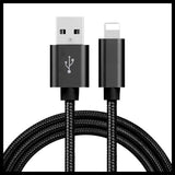 Heavy Duty USB Charger Cable for iPhone 8 7 6 X 11 Fast Charge Braided Data Lead