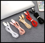 Heavy Duty USB Charger Cable for iPhone 8 7 6 X 11 Fast Charge Braided Data Lead