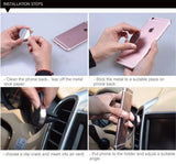 Universal Magnetic Stand Car Air Vent Mount Phone Holder Dock for Phone - BLACK