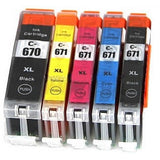 10x Generic Ink PGI-670XL CLI-671XL for Canon MG6866 TS5060 TS6060 TS8060 TS9060