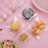 100PCS Clear Plastic Candy Packaging Bags Self Adhesive Cookie lollies Gift Bags