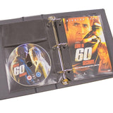 PREMIUM DVD Sleeves Fits Movie Cover Plastic Sleeve with Black HOLES for binder