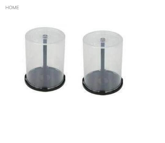 5 x 10 Disc capacity CD DVD empty Spindle Tub Cake Box plastic Case cakebox