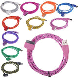 colour braided ROPE USB data sync charger Cable apple iPhone 3 4 4S iPad 1 2 3m