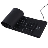 109 KEY portable Soft rubber keyboard USB Flexible Silicone Water proof - PINK