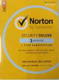 Norton Symantec Security Deluxe 2025 - 2026 3 devices / PC 1 year E License 2026