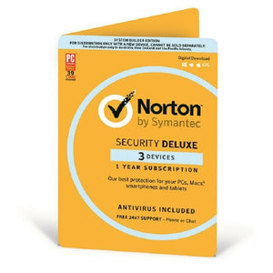 Norton Symantec Security Deluxe 2024 - 2025 3 devices / PC 1 year - AUSTRALIA