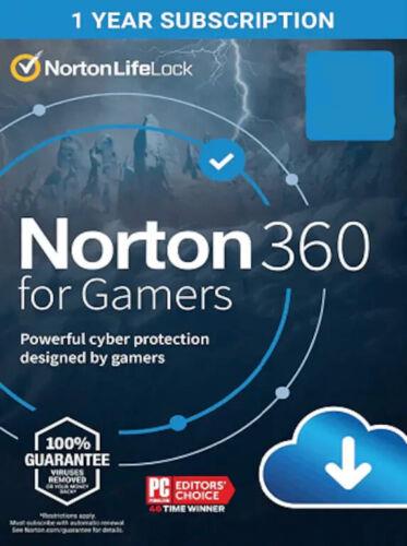 Norton LifeLock Norton 360 for Gamers 3 User 1 Device 12 month 50GB PC Cloud