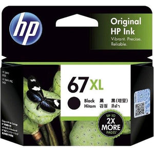 1 Genuine HP #67XL BLACK Ink 3YM57AA for ENVY 6020 PRO 6420 - 240 pages **