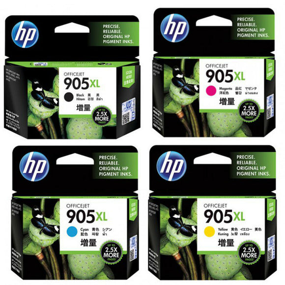 HP Genuine 905XL BK/C/M/Y High Yield Ink Officejet 6950 6956 6960 6970 AU