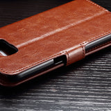 slim luxury LEATHER ID Wallet Frame Case Cover for Samsung Galaxy S4 S6 nonoem