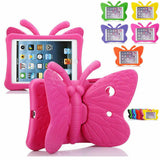 Butterfly Case Cover for iPad 8th 7th 6th Gen Air EVA Heavy Duty Shockproof Kids