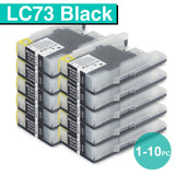 1-10pcs BLACK Brother LC73 LC77 LC40 ink cartridge MFC-J6910 J6710 J825 J6510