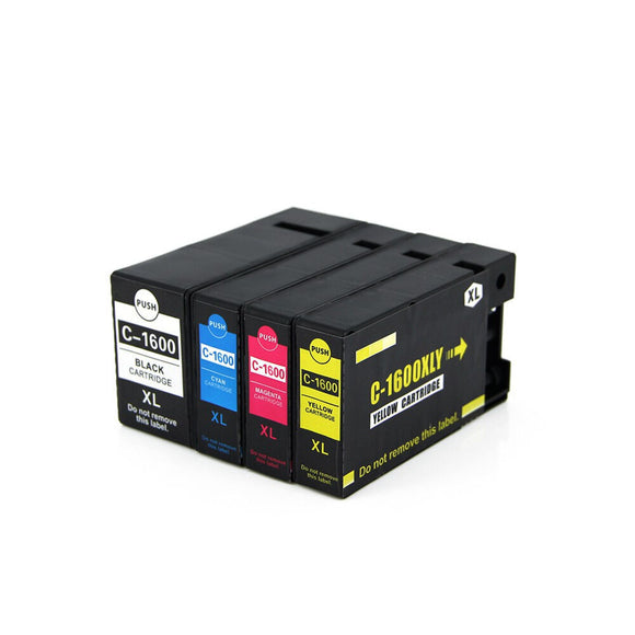 1x PGI-1600XL B/C/M/Y ink cartridges for Canon Maxify MB2060 MB2160 nonoem