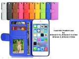 Leather wallet CREDIT CARD holder case Flip Cover for Apple iPhone 4 5 6 7 8+ AU