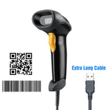 PREMIUM Laser CCD Wireless Wired QR Code Barcode Scanner 1D 2D Reader USB Scan