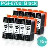 1-10 BLACK Ink Cartridges for Canon PGI-670xl PIXMA MG5760 MG5765 MG5766 nonoem