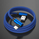 90 degree 1m 2m Braided Type-C USB Charger Cable Cord for Samsung S20 S21 AUS SE