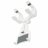 REARVIEW Mirror Mount Clip Cell Phone Holder Car Sun Visor Bracket Stand BLACK