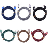 1M 2M 3M Fabric USB Data Sync Charger Cable For iPhone 13 12 10 11 7 8 XS nonoem