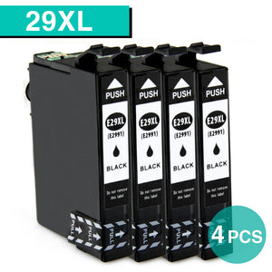 4x T29XL BLACK  nonOEM Cartridges for Epson Expression Home xp-235xp-332xp-33