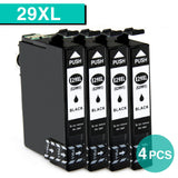 4x T29XL BLACK  nonOEM Cartridges for Epson Expression Home xp-235xp-332xp-33