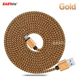 1M/2M/3M Strong Braided Micro USB Data Charger Cable Cord For Android Samsung