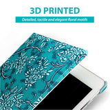 For iPad 7/8/9 Air 2 9.7 10.2 MiniEmbossed FLOWER 360 Swivel Leather Case Cover