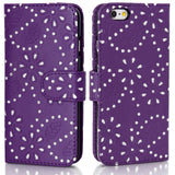 DIAMOND bling crystal sparkle Wallet Flip Cover Case for iPhone 8 7 6 5 4 nonoem