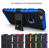 SLIM Case Cover iPhone 8 7 6 5se 5s 4 PLUS Shock Proof Rubber Armor Hybrid Stand