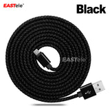1M/2M/3M Strong Braided Micro USB Data Charger Cable Cord For Android Samsung