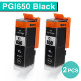 2-10 BLACK Inks for Canon PGI 650 xl BK PIXMA MG5460 MG5560 MG5660 MG6360 nonoem