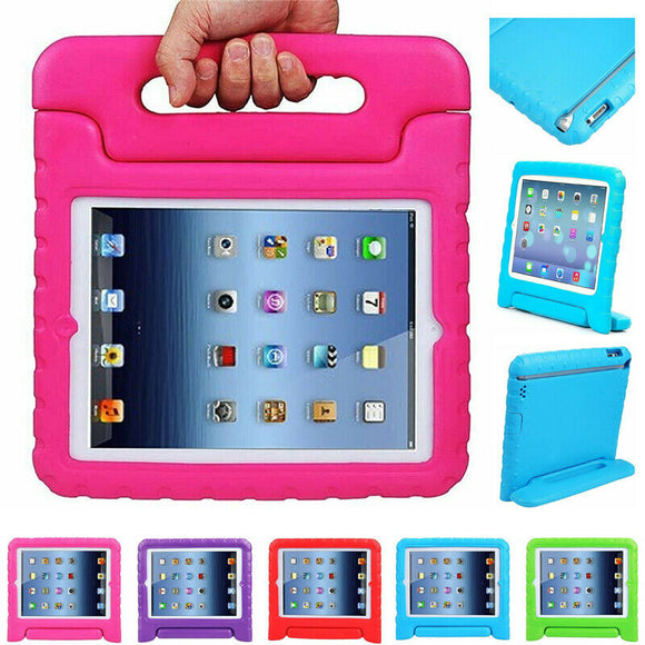 For iPad 9 8 7 6 5 Kid Shockproof EVA Foam heavy duty HANDLE Case Cover 10.2 9.7