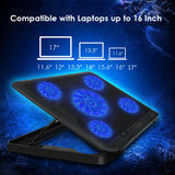High Speed Fan Laptop Cooling Chill Mat Pad Adjustable Height Holder For Macbook