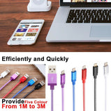 Braided USB Charging Charger Cable Cord for iPhone 14 13 12 11 Pro Max XR 8 iPad