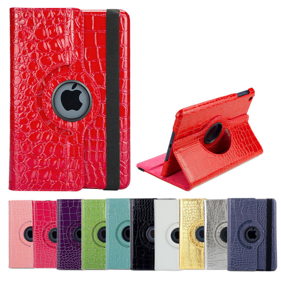 360 Crocodile PU Leather Case Cover for iPad 5 iPad 6 9.7 mini 1 2 3 Air nonoem