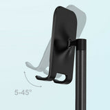 Universal Aluminum Desktop Desk Stand iPad Tablet iPhone Samsung Mount Holder BK