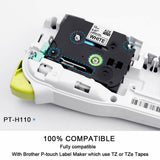 6x TZ-231 Compatible Brother P-Touch Black on White Tape Label 12mm x8m TZe-231