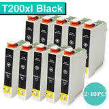 2-10 BLACK Ink Cartridge T200 200xl for Epson xp200 xp400 xp100 wf2530 nonOEM