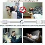 Braided USB Data Charger Cable 2m 3m nonoem for iPhone 11 10 XS MAX XR X 7 8 6 5