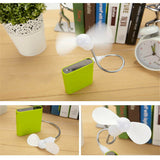 2x Flexible Portable USB Mini Cooling Fan Cooler For Laptop Desktop PC Computer