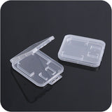 5x Pcs SD TF Card Storage Case Holder MicroSD SDHC Memory CardBox Plastic Clear