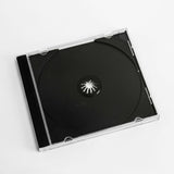 100 Standard 10mm 10.2mm Jewel BLACK CD Cases with clear Tray SINGLE Disc