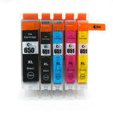 10x Ink Cartridges CLI651XL PGI650XL  for Canon Pixma MG5460 IP7260 MX926 nonoem