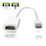 Mini DisplayPort Thunderbolt to HDMI TV Adapter Cable For Mac Macbook Air Pro
